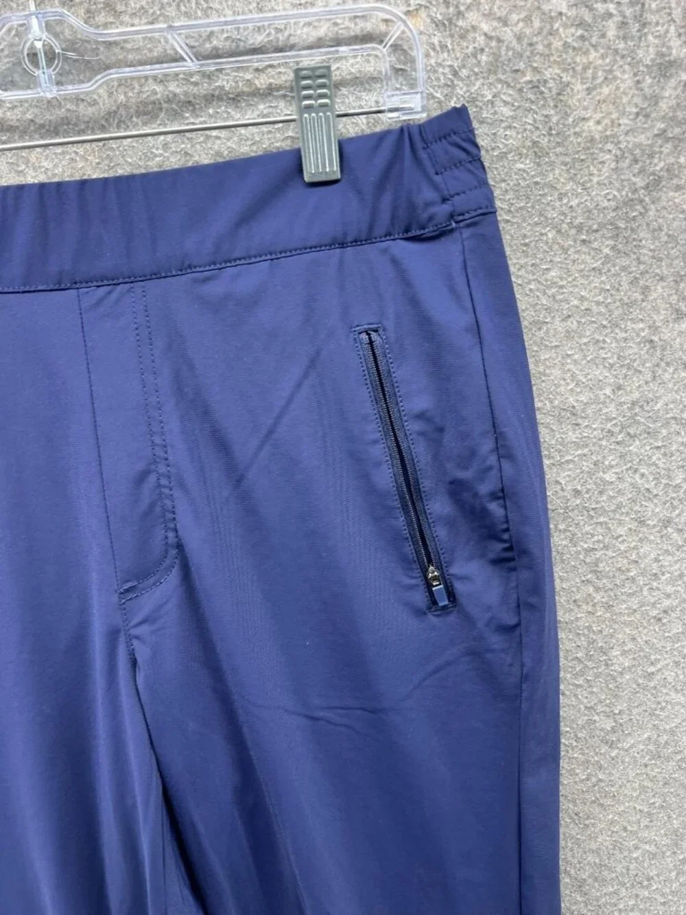Tommy Bahama Pants Women Medium Blue Stretch Zip Pockets Everyday Active Gym